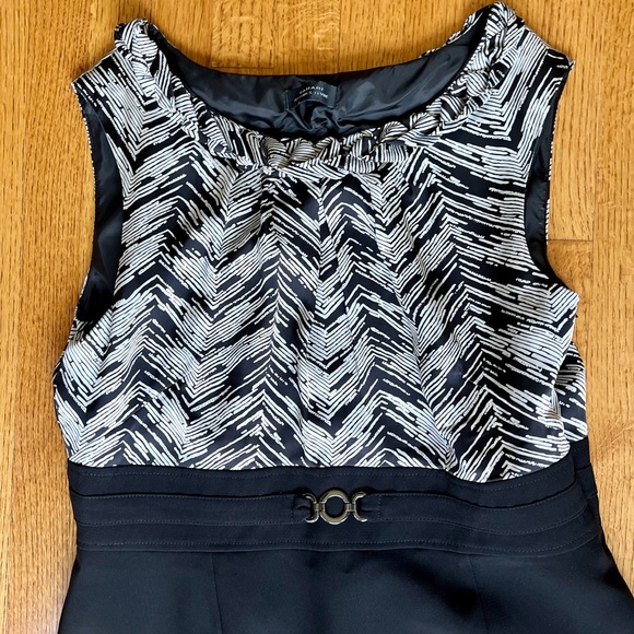 ARTHUR LEVINE BLACK & WHITE DRESS - Picture 2 of 6